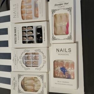 Press on or glue on nails